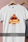 Oversize Thanksgiving Day Dinner  Tasarımlı Unisex T-Shirt thumbnail 2