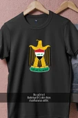 Oversize Iraq War Coat Of Arms Of Iraq  Tasarımlı Unisex T-Shirt thumbnail 5