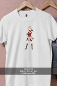 Oversize Sakura Haruno Sasuke Uchiha Anime  Tasarımlı Unisex T-Shirt thumbnail 6
