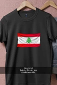 Oversize Flag Of Lebanon _ Lübnan Bayrağı  Tasarımlı Unisex T-Shirt thumbnail 11