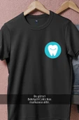 Oversize Dişçi Logo Dentist Cep Tasarımlı Unisex T-Shirt thumbnail 10