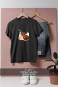 Oversize Keman Ve Nota  Tasarımlı Unisex T-Shirt - 4