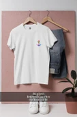 Oversize Renkli Çıpa - Çapa Cep Tasarımlı Unisex T-Shirt thumbnail 5