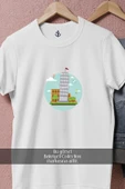 Oversize Roma Kolezyum Ve Pisa Kulesi  Tasarımlı Unisex T-Shirt thumbnail 8