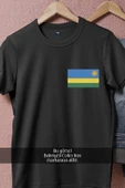 Oversize Rwanda Ruanda Bayrak Cep Tasarımlı Unisex T-Shirt thumbnail 11