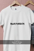 Oversize Black İron Maiden Yazısı  Tasarımlı Unisex T-Shirt thumbnail 8