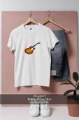 Oversize Acoustic-Electric Guitar  Tasarımlı Unisex T-Shirt thumbnail 7