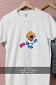 Oversize Valiz Ve Mini Dalgıç  Tasarımlı Unisex T-Shirt - 8