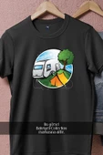 Oversize Caravan Campervans  Tasarımlı Unisex T-Shirt thumbnail 9