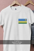 Oversize Rwanda Ruanda Bayrak Cep Tasarımlı Unisex T-Shirt thumbnail 2