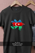 Oversize Flag Of Azerbaijan Map Flag  Tasarımlı Unisex T-Shirt thumbnail 11