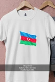 Oversize Flag Of Azerbaijan  Tasarımlı Unisex T-Shirt thumbnail 2