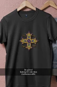 Oversize Hristiyan Haç Cross İşareti  Tasarımlı Unisex T-Shirt thumbnail 11