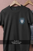 Oversize Etnik Aslan Başı Görseli  Cep Tasarımlı Unisex T-Shirt thumbnail 5