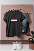 Oversize Hollanda Bayrağı  Tasarımlı Unisex T-Shirt thumbnail 4