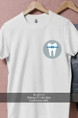 Oversize Diş Teli Cep Tasarımlı Unisex T-Shirt - 4