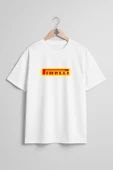 Oversize Prelli Lastik Göğüs Tasarımlı Unisex T-Shirt thumbnail 5
