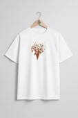 Oversize İce Cream With Chocolate Drizzle Dondurma Göğüs Tasarımlı Unisex T-Shirt thumbnail 3