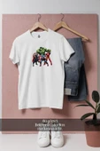 Oversize Thor, Captain America, Iron-Man And Hulk  Tasarımlı Unisex T-Shirt thumbnail 1