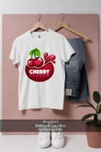 Oversize Cherry Season Kiraz  Tasarımlı Unisex T-Shirt thumbnail 7