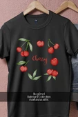 Oversize Cherry Kiraz Double  Tasarımlı Unisex T-Shirt thumbnail 5