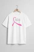 Oversize Breast Cancer Awareness Fundraising Göğüs Tasarımlı Unisex T-Shirt thumbnail 5