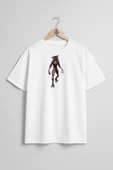 Oversize Demogorgon Eleven Dungeons Göğüs Tasarımlı Unisex T-Shirt - 3