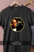 Oversize Marlon Brando The Godfather  Tasarımlı Unisex T-Shirt thumbnail 5
