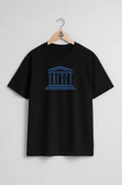 Oversize Unesco Dünya Miras Göğüs Tasarımlı Unisex T-Shirt thumbnail 9
