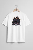 Oversize Naruto Akatsuki İllustration, Naruto Shippuden Göğüs Tasarımlı Unisex T-Shirt thumbnail 7
