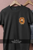Oversize Lion Head Aslan Kafası1 Cep Tasarımlı Unisex T-Shirt thumbnail 11