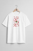 Oversize Karpuz Parçaları Göğüs Tasarımlı Unisex T-Shirt thumbnail 3