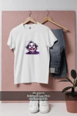 Oversize Joker Smiling Clown Face Paint  Tasarımlı Unisex T-Shirt thumbnail 7