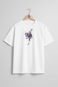 Oversize Chun-Li Cammy Street Fighter Göğüs Tasarımlı Unisex T-Shirt thumbnail 1