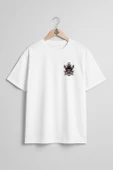 Oversize Skull Pirate With Sword And Anchor Cep ve Sırt Tasarımlı Unisex T-Shirt thumbnail 4