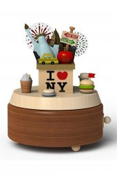 New Yorkta Alışveriş Ahşap Müzik Kutusu - 1033718 - 1