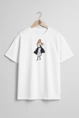 Oversize Orihime Inoue Kış Festivali Arrancar Shinigami Göğüs Tasarımlı Unisex T-Shirt thumbnail 1