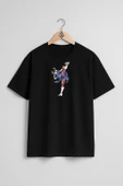 Oversize Chun-Li Cammy Street Fighter Göğüs Tasarımlı Unisex T-Shirt thumbnail 9