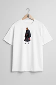 Oversize Uchiha Obito İllustration, Pain Obito Göğüs Tasarımlı Unisex T-Shirt thumbnail 7
