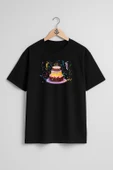 Oversize Doğum Günü Pastası Göğüs Tasarımlı Unisex T-Shirt thumbnail 11