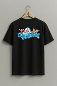 Oversize Doraemon Logo Sırt Tasarımlı Unisex T-Shirt thumbnail 11