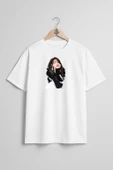 Oversize Iu South Korea K-Pop 0, Lee Ji Eun Göğüs Tasarımlı Unisex T-Shirt thumbnail 5