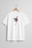 Oversize Chun-Li Cammy Street Fighter Göğüs Tasarımlı Unisex T-Shirt thumbnail 3