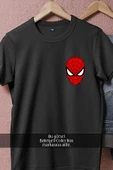 Oversize Spider-man - Örümcek Adam Yüz Cep Tasarımlı Unisex T-Shirt thumbnail 10