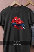 Oversize Spider-man - Örümcek Adam Vektörel  Tasarımlı Unisex T-Shirt thumbnail 5