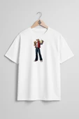 Oversize Erry Bogard Kyo Kusanagi Göğüs Tasarımlı Unisex T-Shirt thumbnail 7