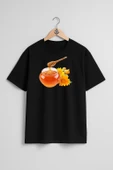 Oversize Kavanoz Bal Göğüs Tasarımlı Unisex T-Shirt - 9