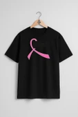 Oversize Breast Cancer Awareness Fundraising Göğüs Tasarımlı Unisex T-Shirt thumbnail 11