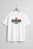 Oversize Heineken Logo, Heineken International Bee Göğüs Tasarımlı Unisex T-Shirt thumbnail 5