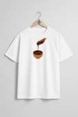 Oversize Pekmez Göğüs Tasarımlı Unisex T-Shirt thumbnail 5